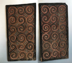 Toraja Carved Painted Wood Panels Indonesia Tribal Art Interior Design