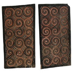 Toraja Carved Painted Wood Panels Indonesia Tribal Art Interior Design