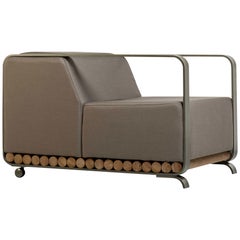 "Toras" Armchair in Solid Hardwood, Arthur Casas, Contemporary Brazilian Design