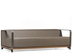 Sofá "Toras" de madera de Arthur Casas, diseño contemporáneo brasileño