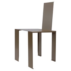 Zeitgenössischer italienischer Stuhl aus gefaltetem Stahlblech, „Torax“ von Errante