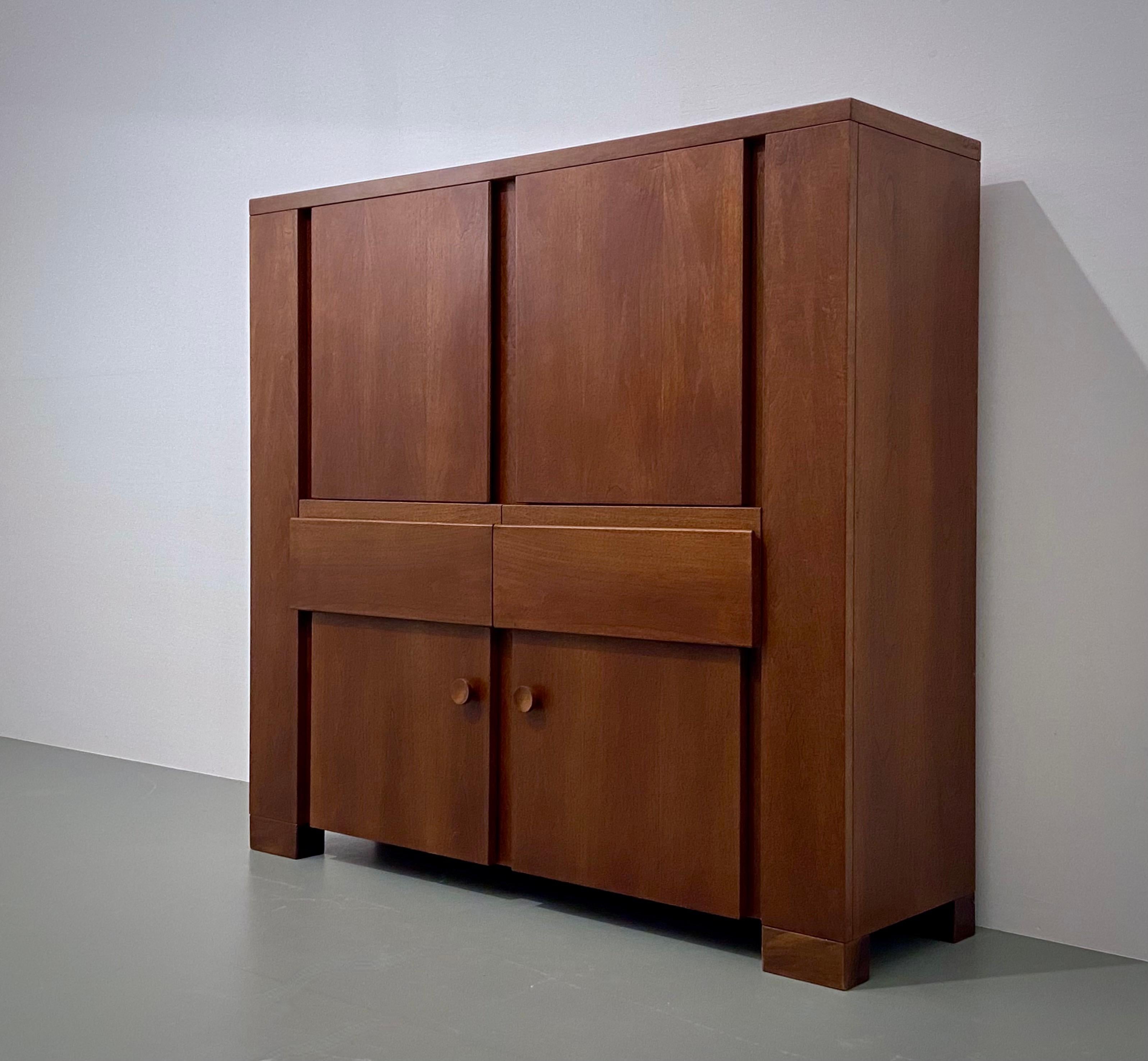 Torbecchia Credenza by Giovanni Michelucci for Poltronova in Walnut, Italy, 1964 6