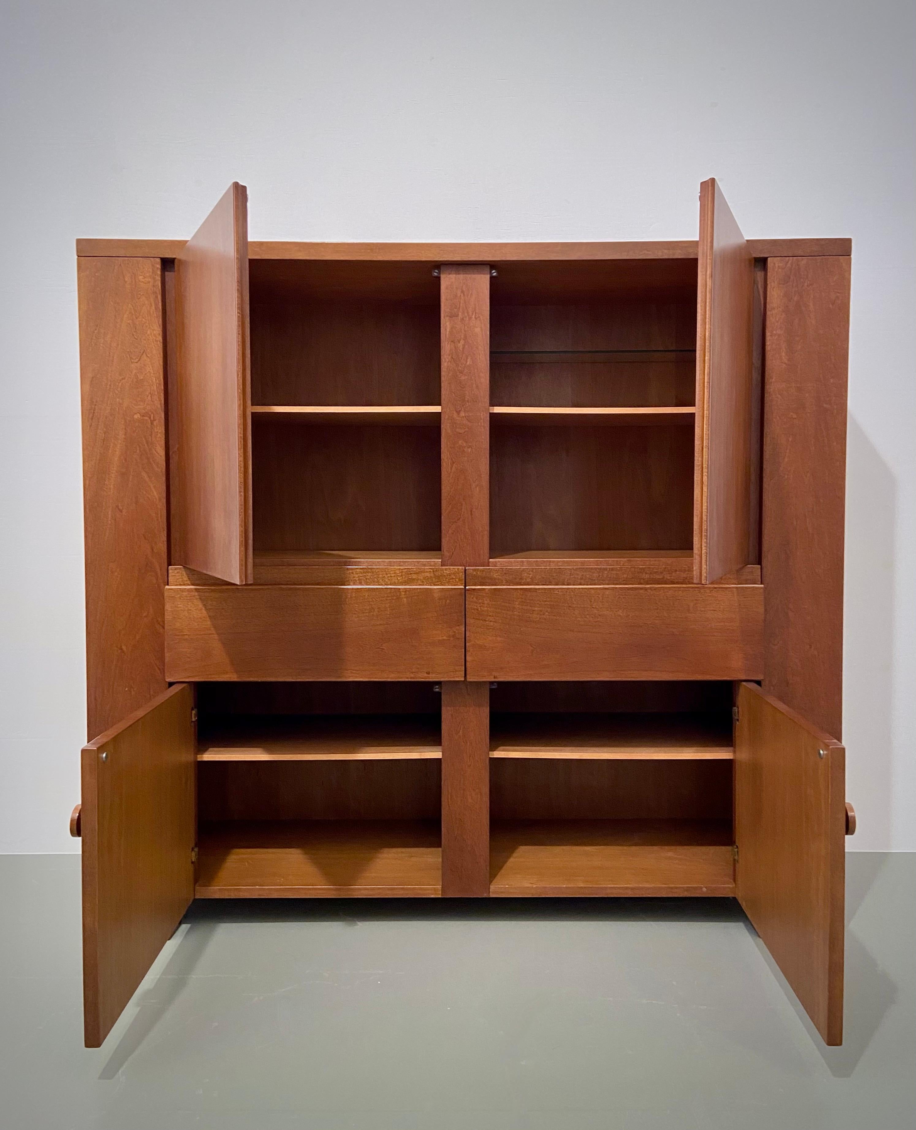 Mid-Century Modern Torbecchia Credenza by Giovanni Michelucci for Poltronova in Walnut, Italy, 1964