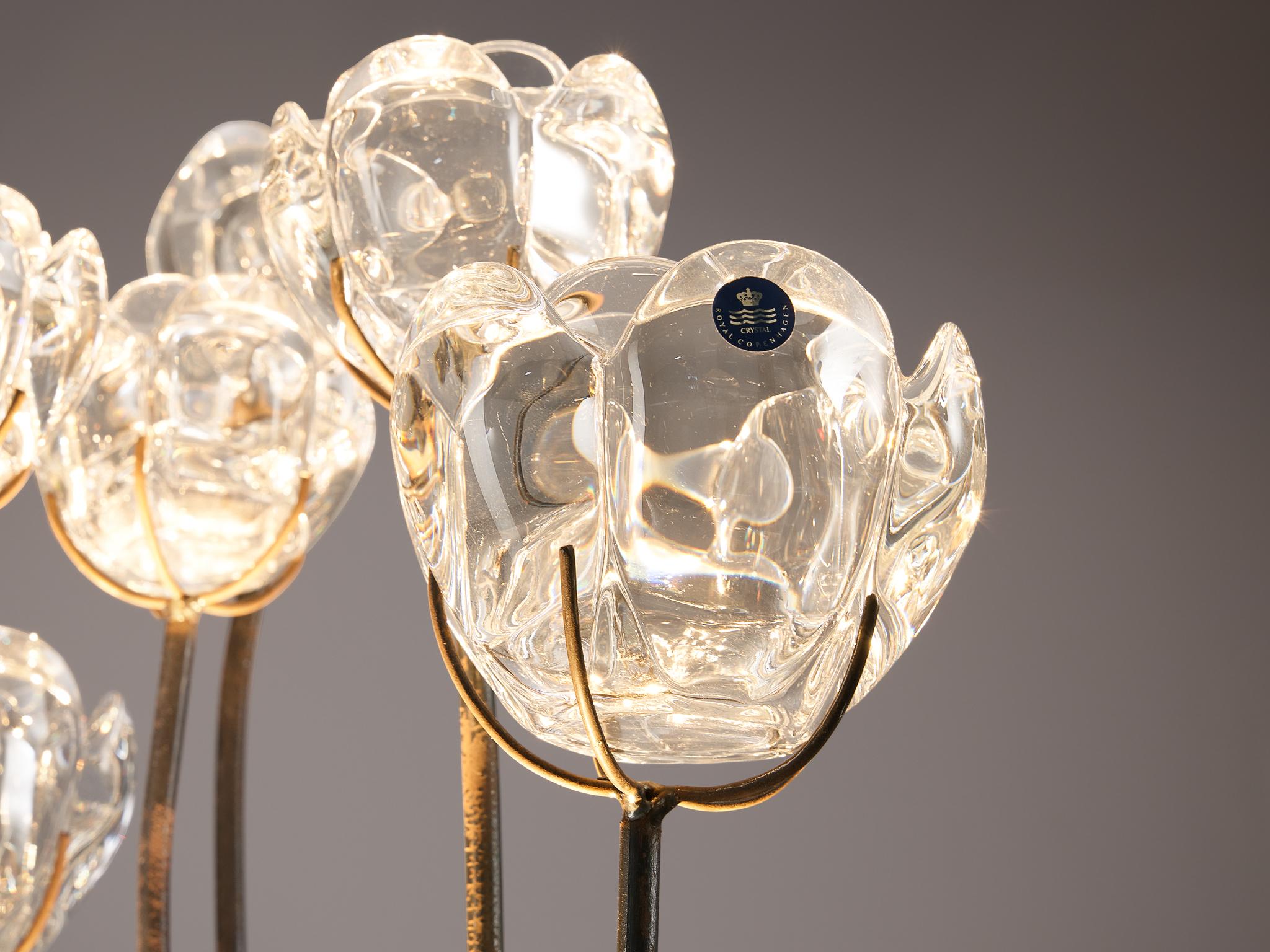 Floorlamp in Crystal Glass and Metal 1