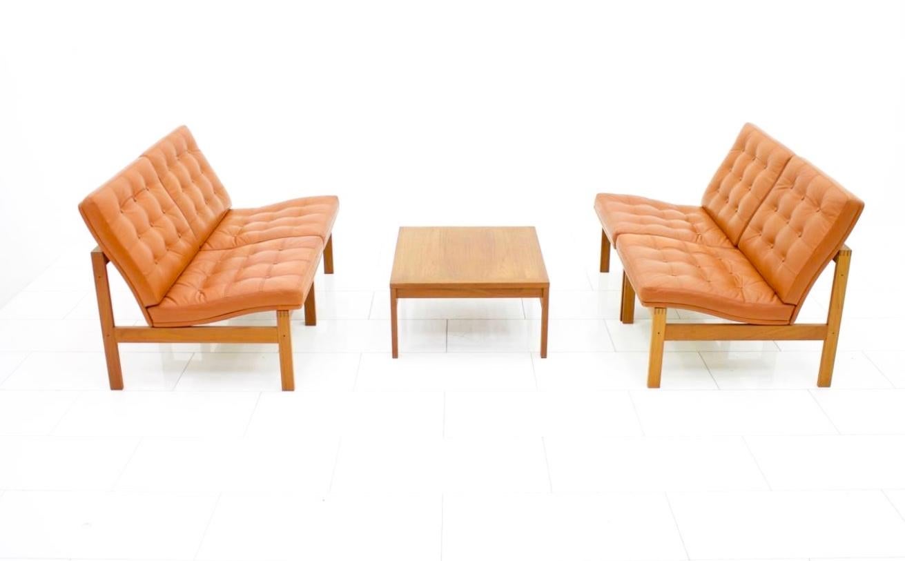 Danish Torben Lind and Ole Gjerlov Modular Seating Group Chairs Sofa for France & Son