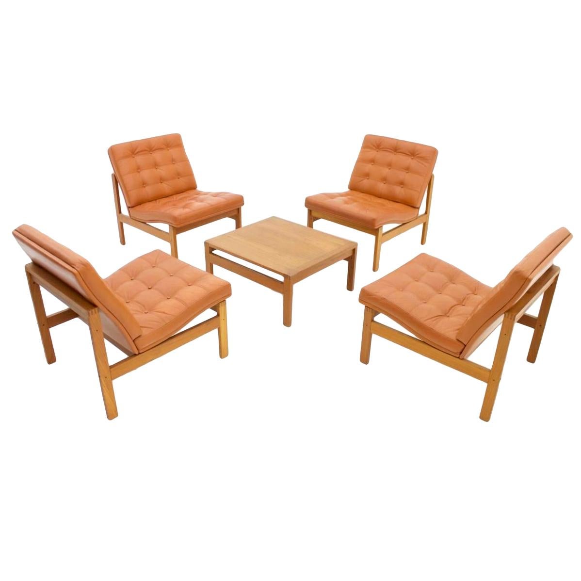 Torben Lind and Ole Gjerlov Modular Seating Group Chairs Sofa for France & Son