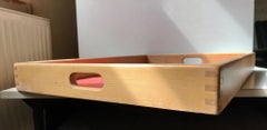 Torben Ørskov Serving Tray in Beech and Red Formica, 1970s