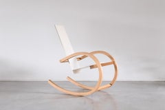 Torben Skov White Rocking Chair