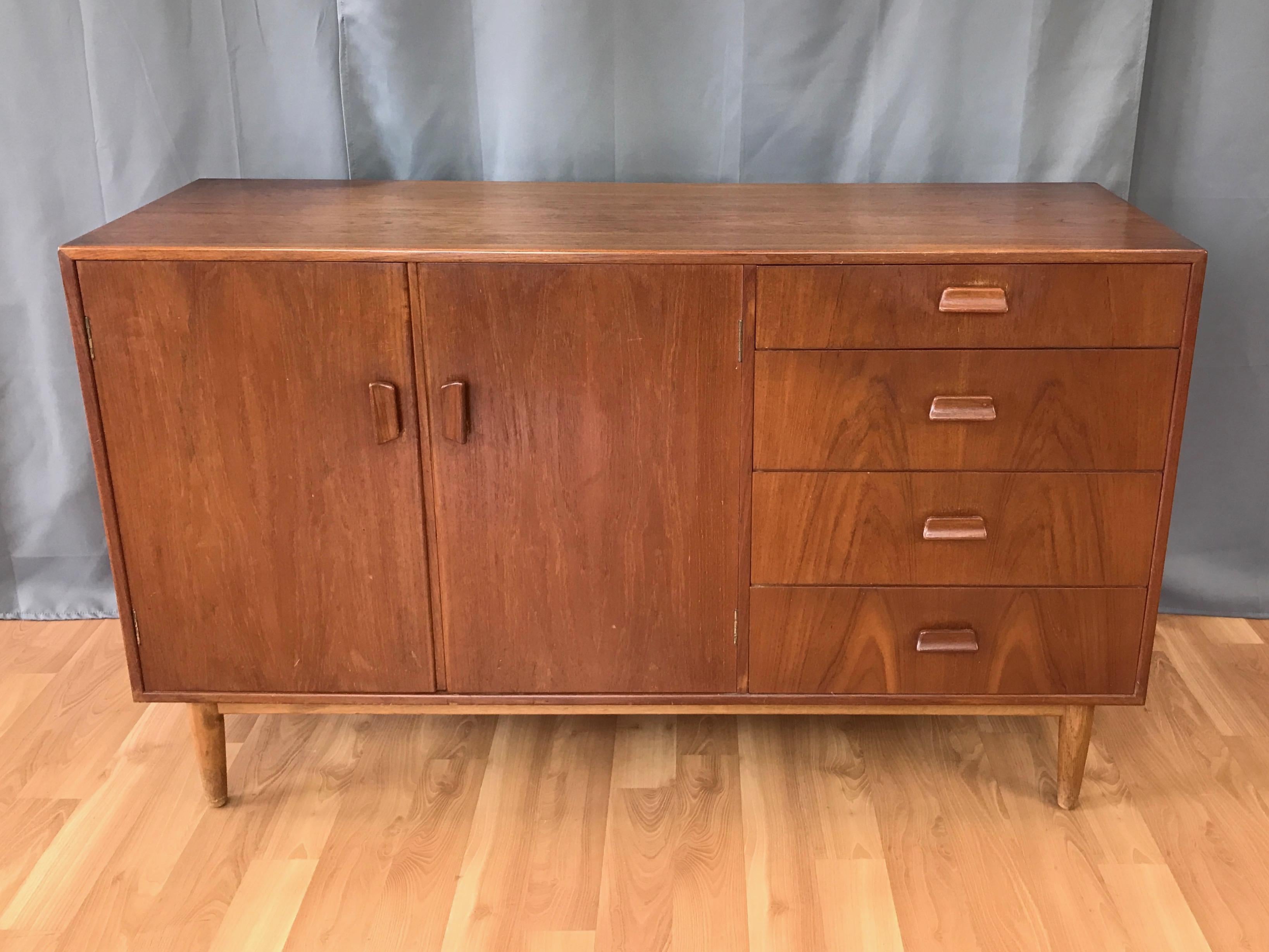 Danish Torben Strandgaard for Falster Møbelfabrik Teak and Oak Sideboard