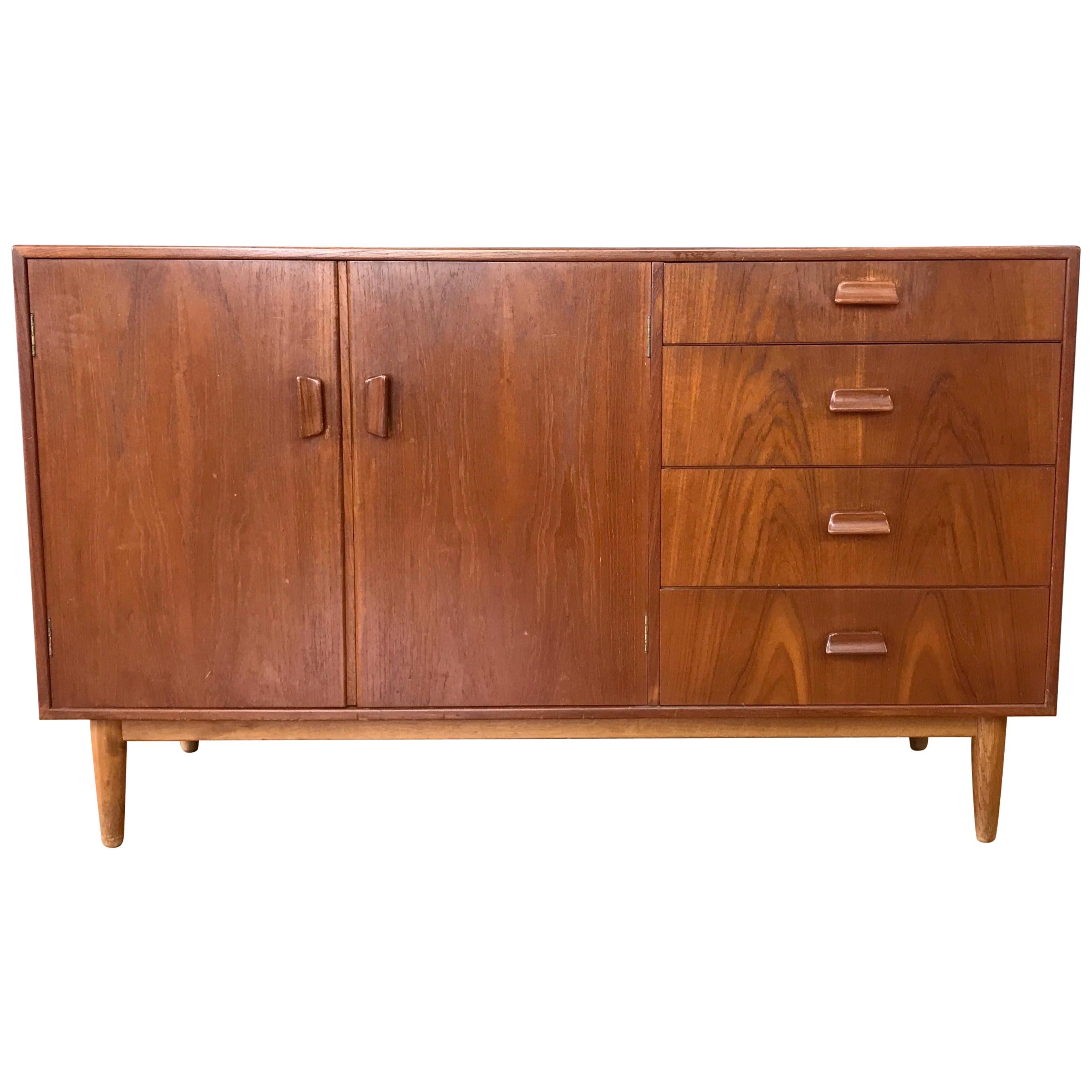 Torben Strandgaard for Falster Møbelfabrik Teak and Oak Sideboard