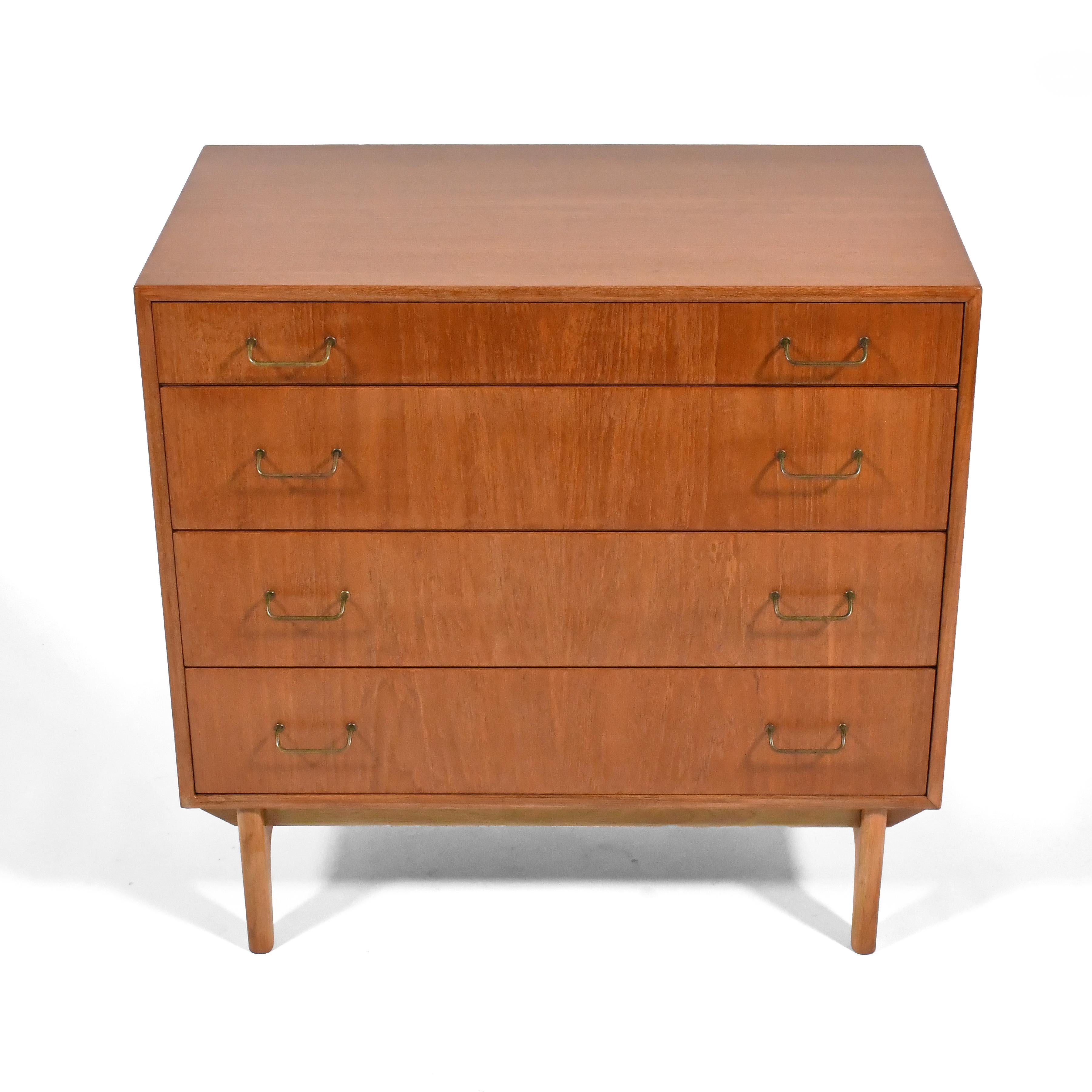 Torben Strandgaard Four Drawer Danish Teak Dresser For Sale 1