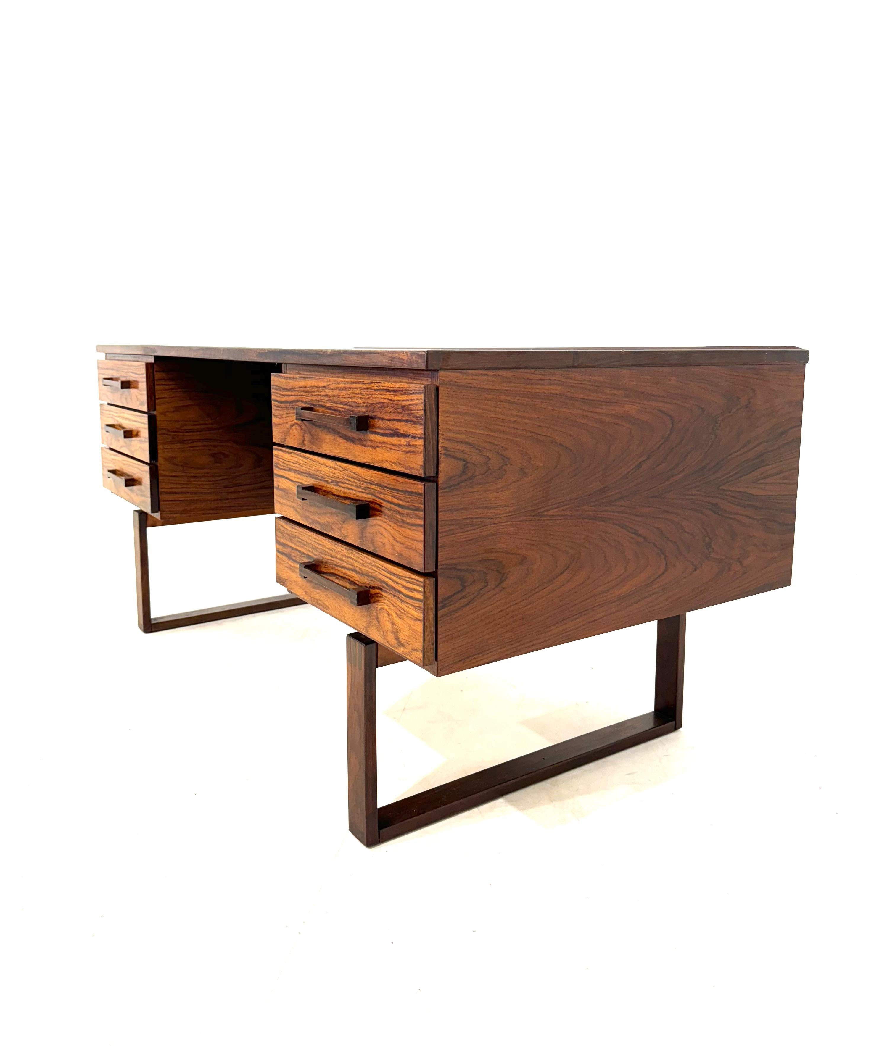 Mid-Century Modern Torben Valeur & Henning Jensen Desk for Munch Mobler, Denmark 1960