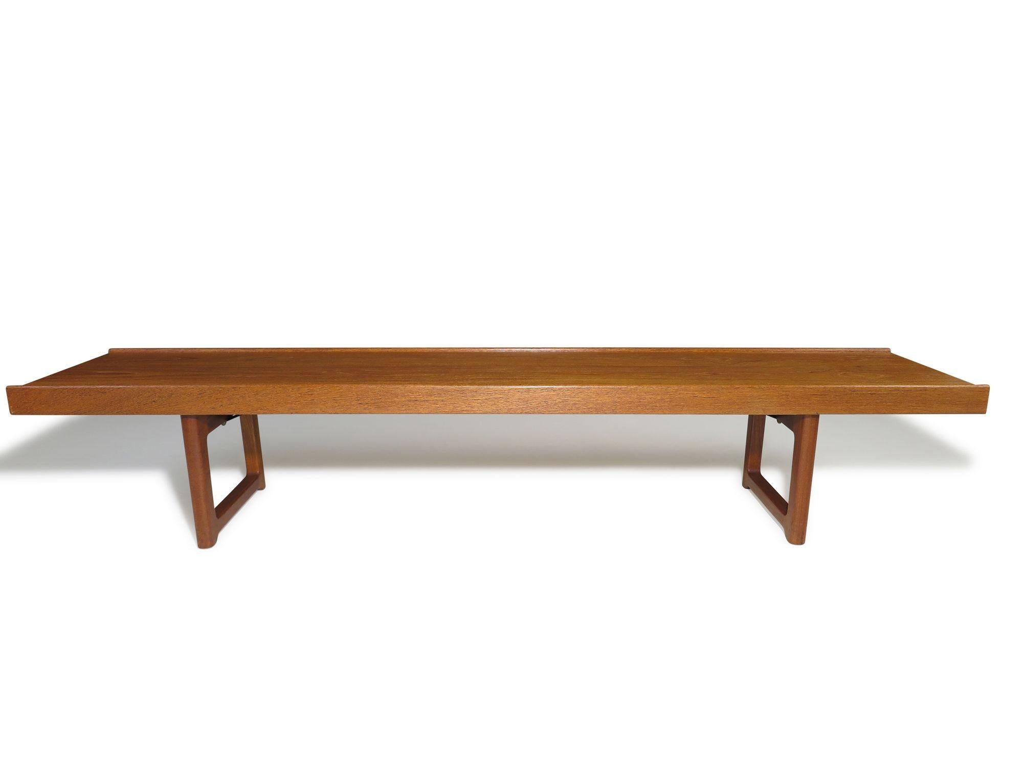 Torbjorn Afdal Bruksbo Mid-century Teak Bench For Sale 4
