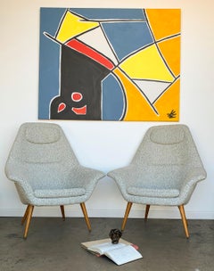 Torbjorn Afdal Butterfly Chairs, 1950s