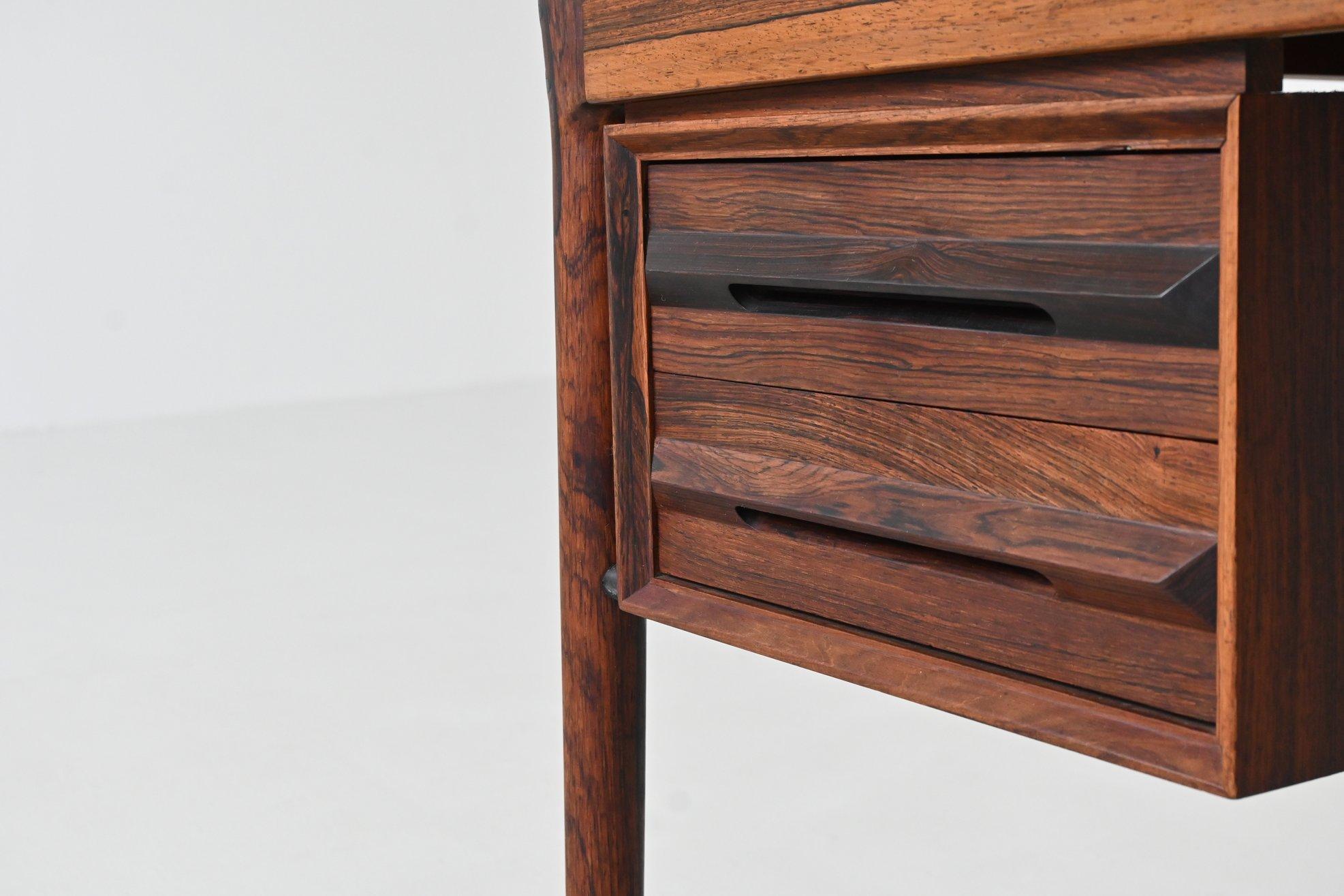 Torbjorn Afdal executive desk in rosewood Bruksbo Norway 1960 For Sale 3