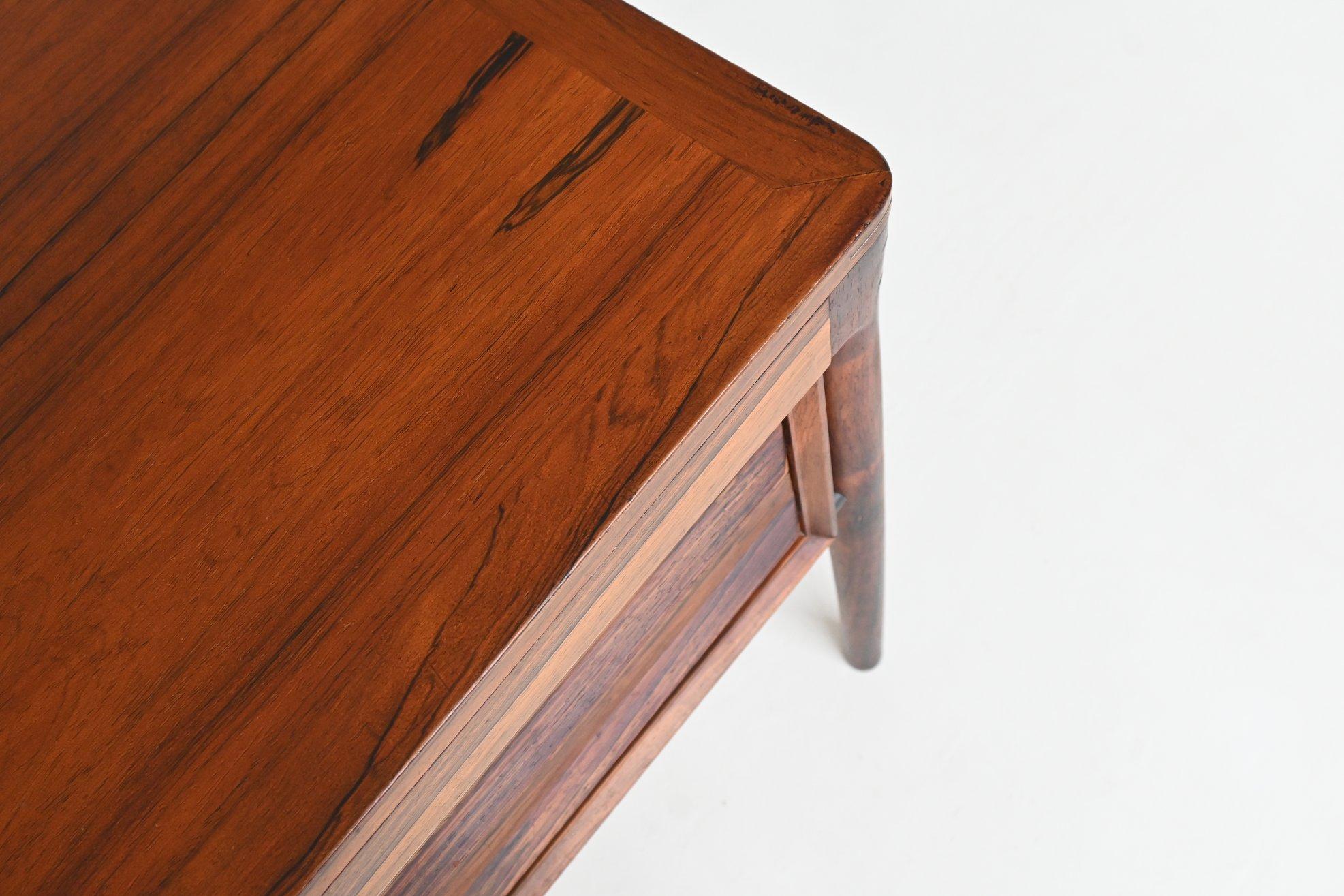 Torbjorn Afdal executive desk in rosewood Bruksbo Norway 1960 For Sale 8