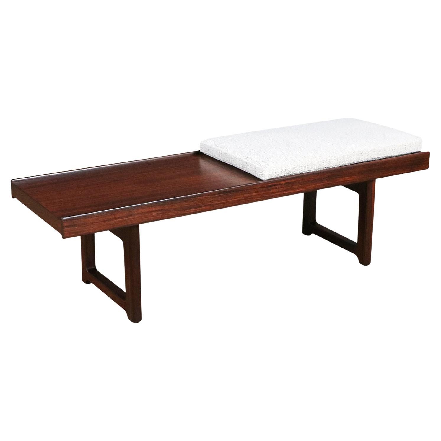 Torbjorn Afdal "Krobo" Rsoewood Bench / Coffee Table for Bruksbo For Sale