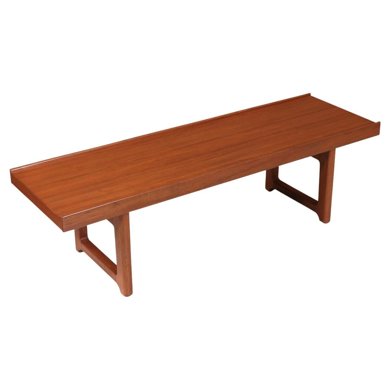 Expertly Restored - Torbjorn Afdal "Krobo" Teak Bench / Coffee Table for Bruksbo