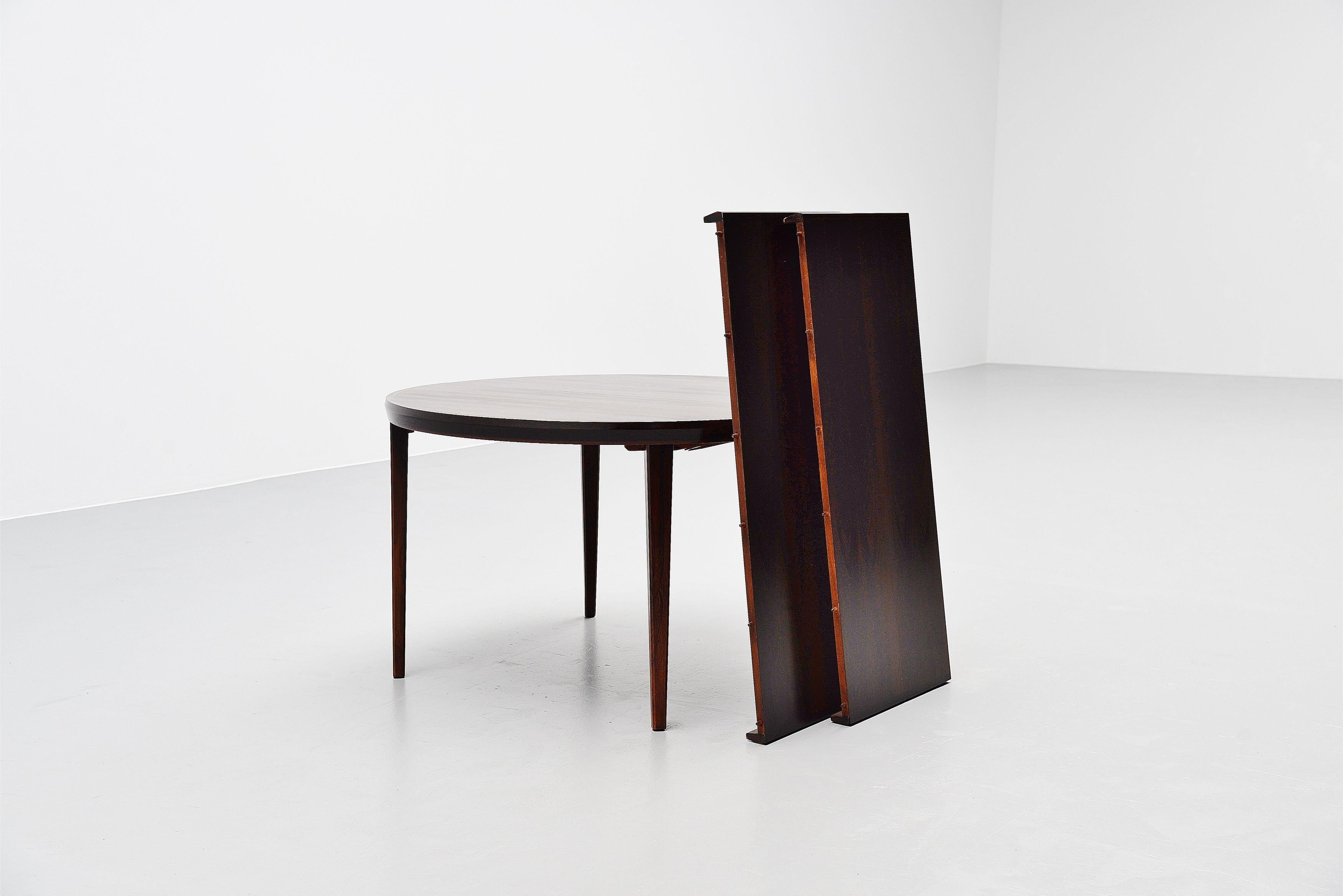 Torbjorn Afdal Rosewood Dining Table Nejestranda, Norway, 1960 3