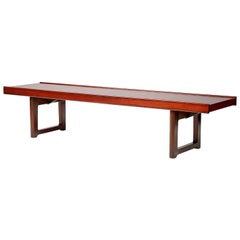 Torbjorn Afdal Rosewood Krobo Bench, circa 1960