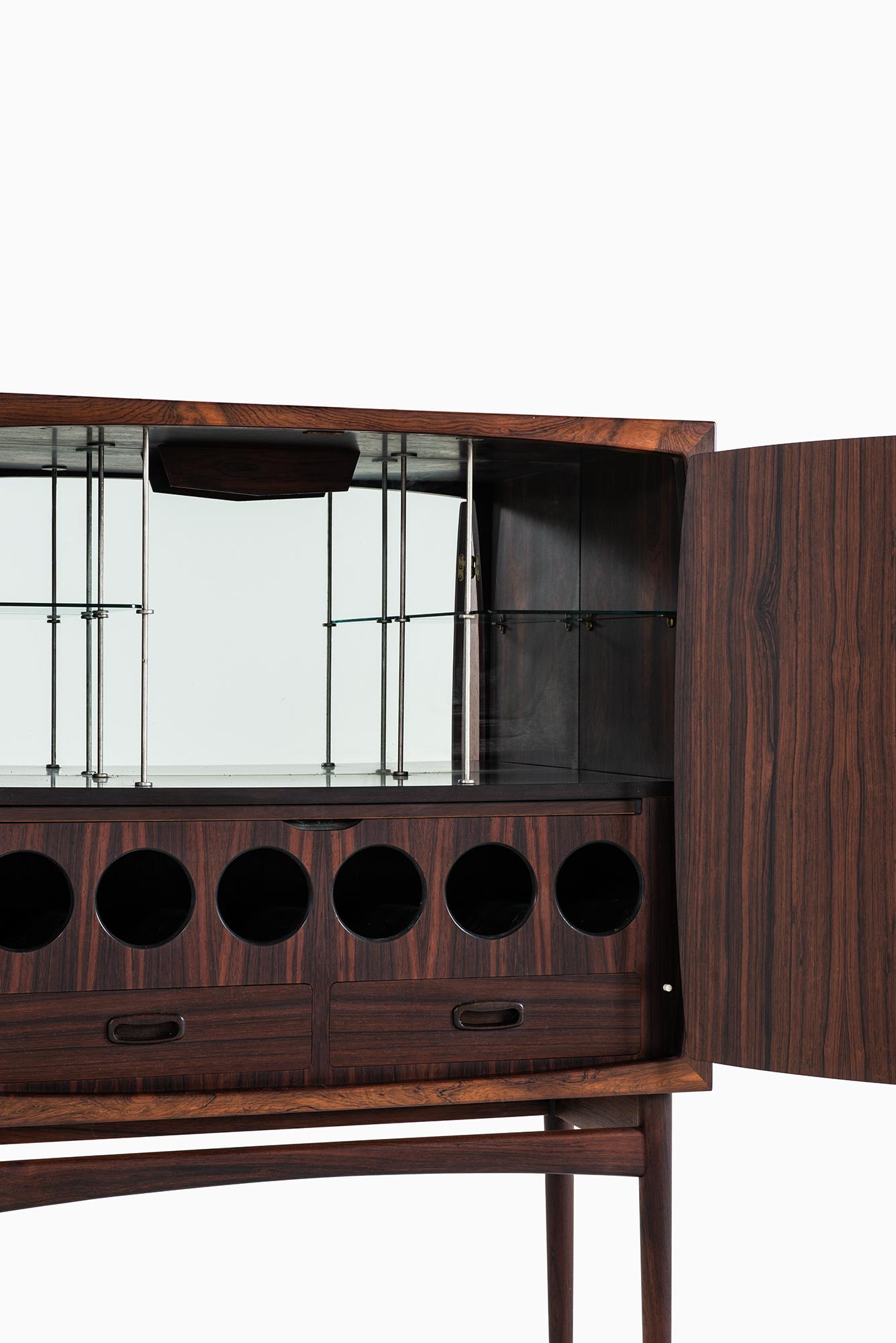 Rare bar cabinet model Bacchus designed by Torbjørn Afdal. Produced by Mellemstrands møbelfabrik in Norway.