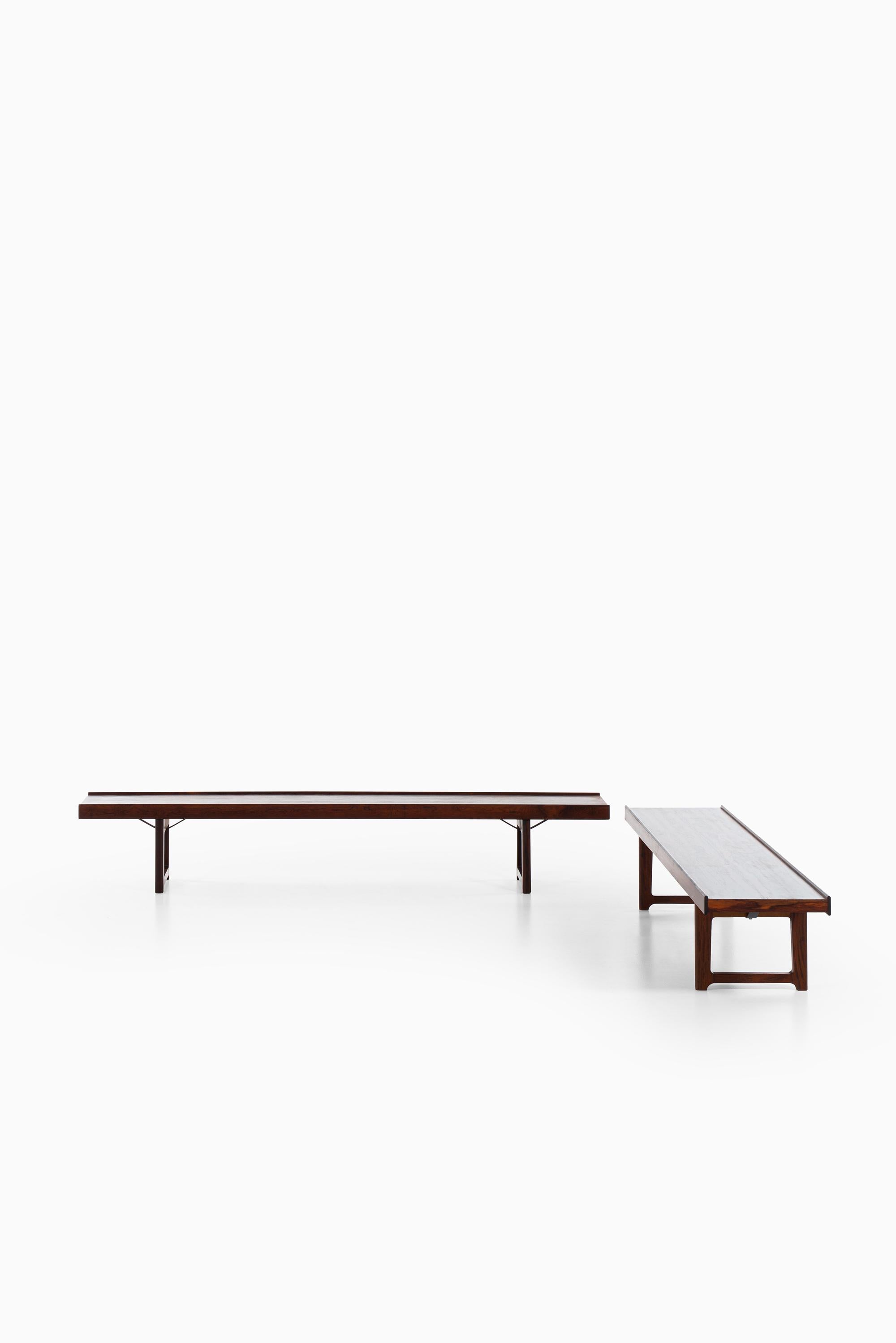 Bench / side table model Krobo designed by Torbjørn Afdal. Produced by Mellemstrands Møbelfabrik in Norway.