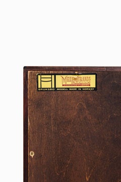 Torbjørn Afdal Bureau in Rosewood and Brass by Mellemstrans Møbelsnedkeri