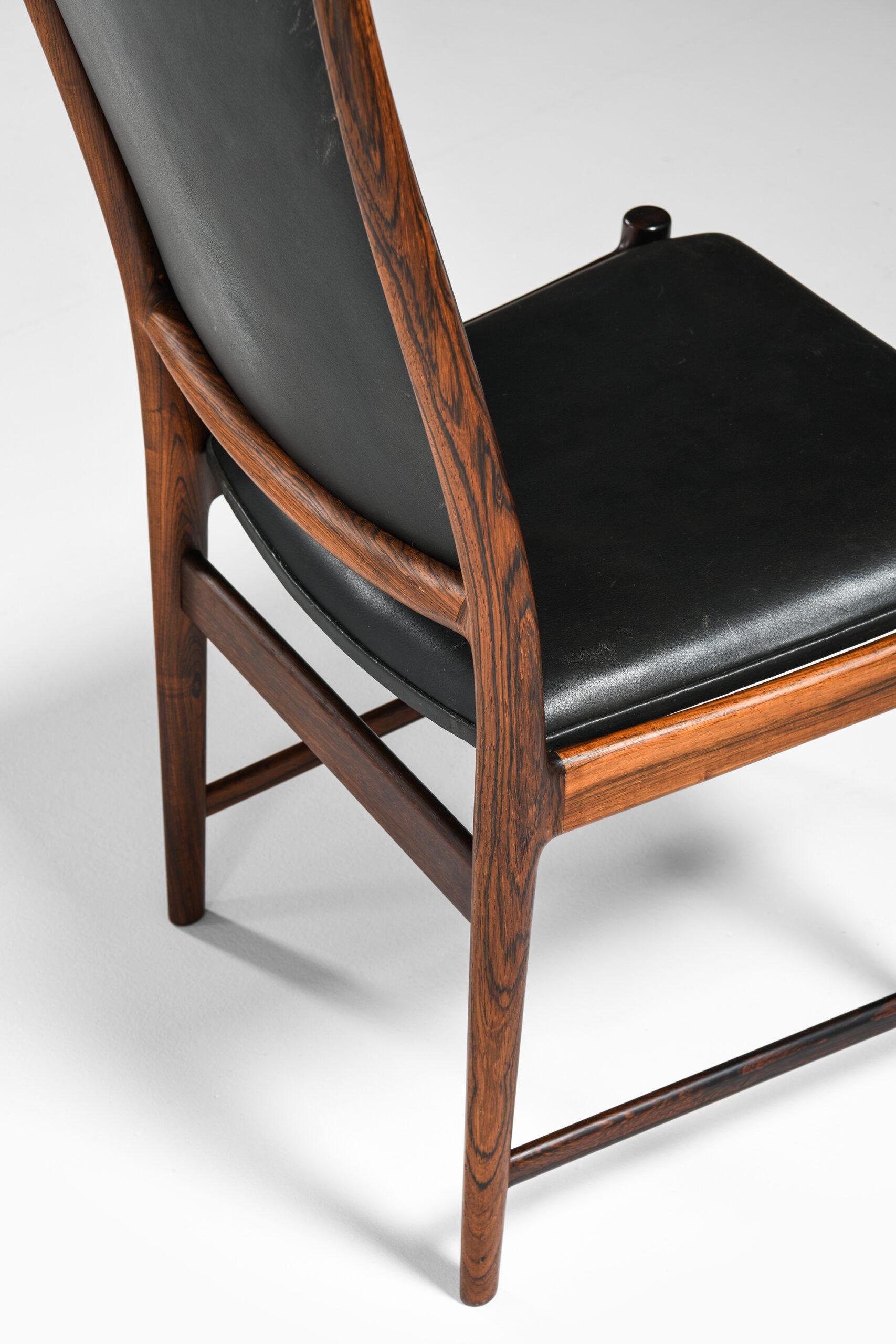 Cuir Chaises de salle à manger Torbjørn Afdal Modèle Darby Produit par Nesjestranda Møbelfabrik en vente