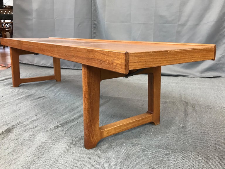 Torbjørn Afdal for Bruksbo “Korbo” Long Teak Bench For Sale at 1stdibs