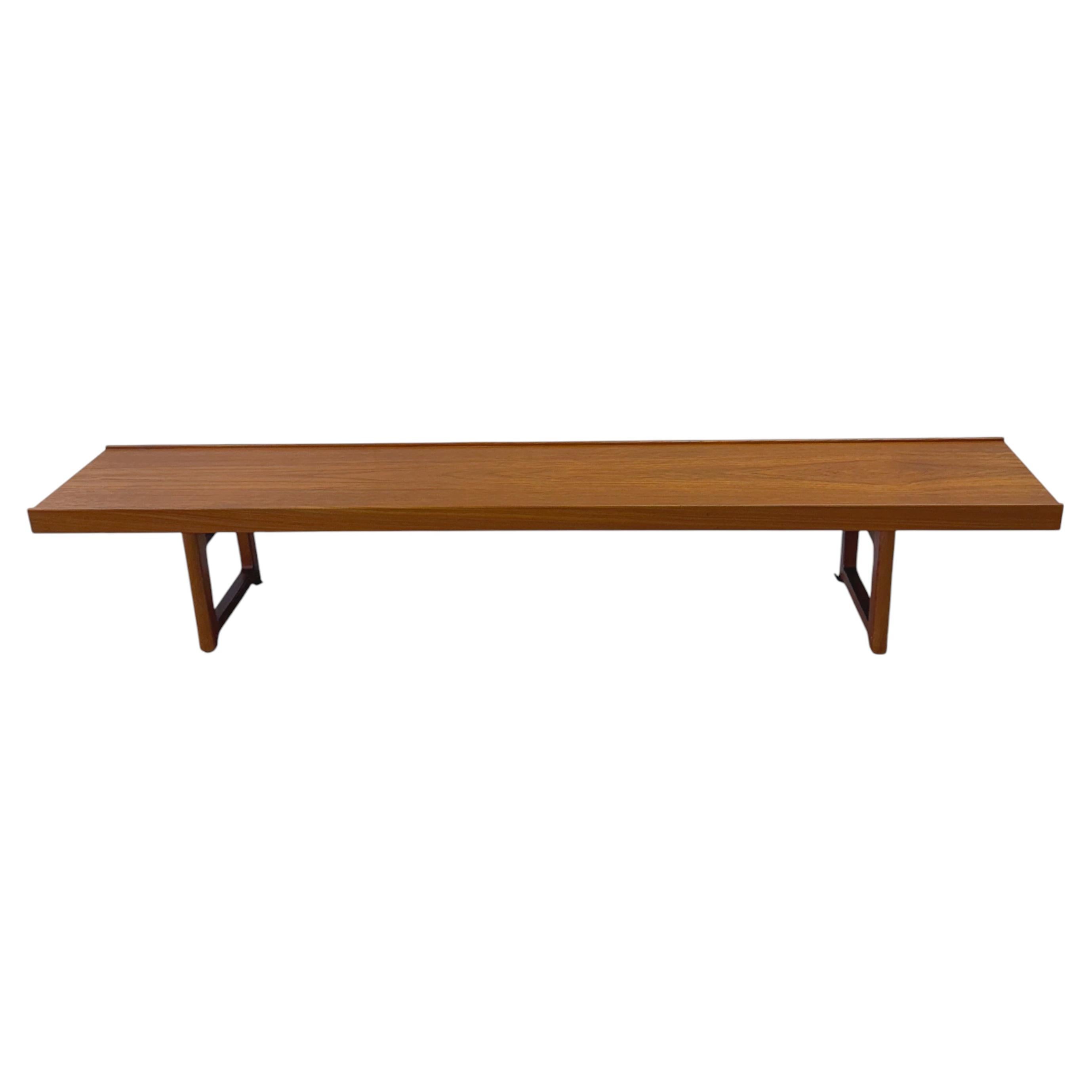 Torbjørn Afdal Krobo Teakholz-Bank für Bruksbo, Mid-Century-Design, 79"