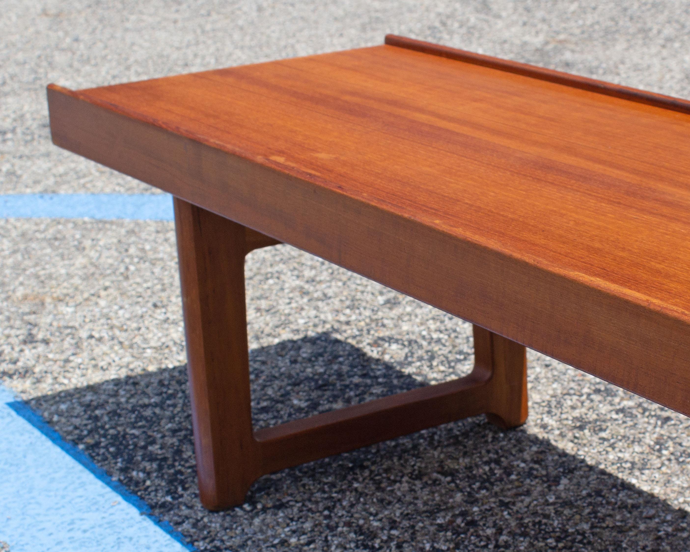 Mid-Century Modern Torbjørn Afdal for Mellemstrands Bruksbo Norwegian Teak Krobo Bench