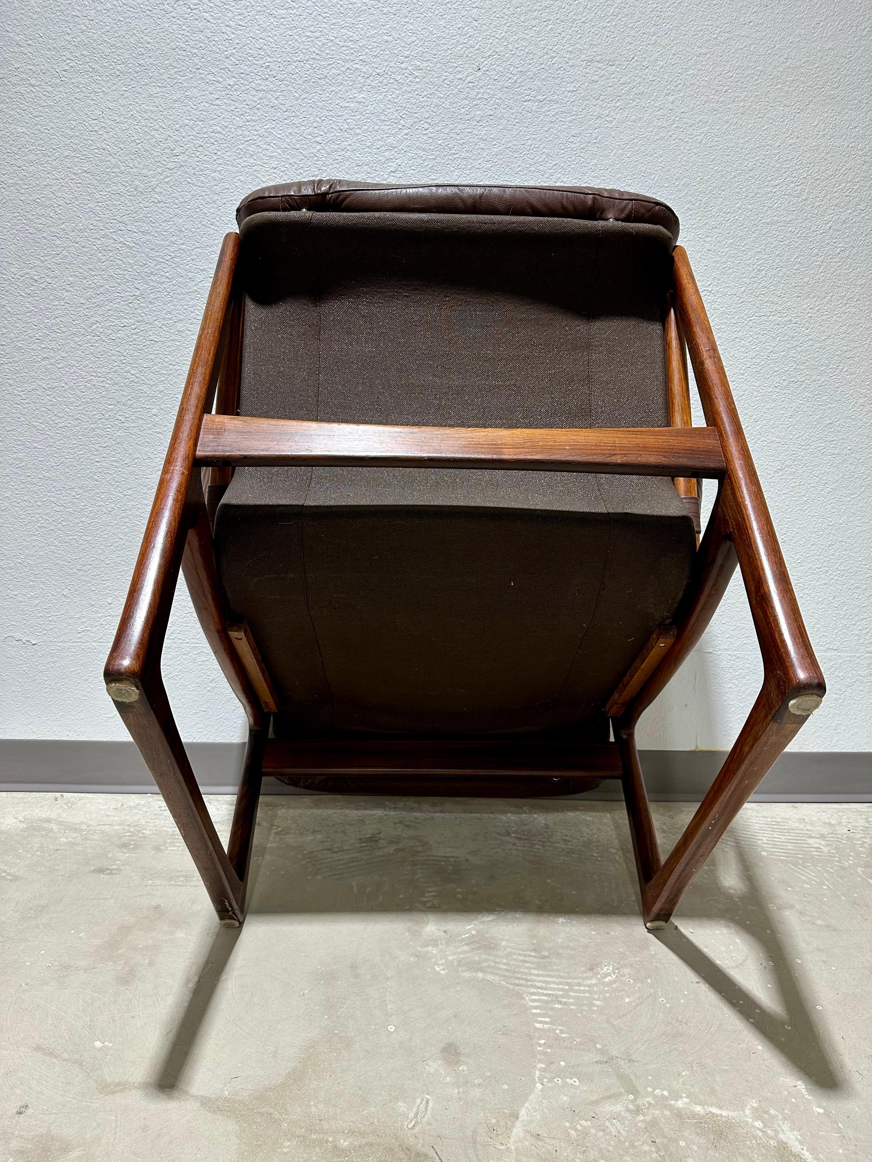 Torbjørn Afdal for Nesjestranda Møbelfabrikk Rosewood Lounge Chair 6