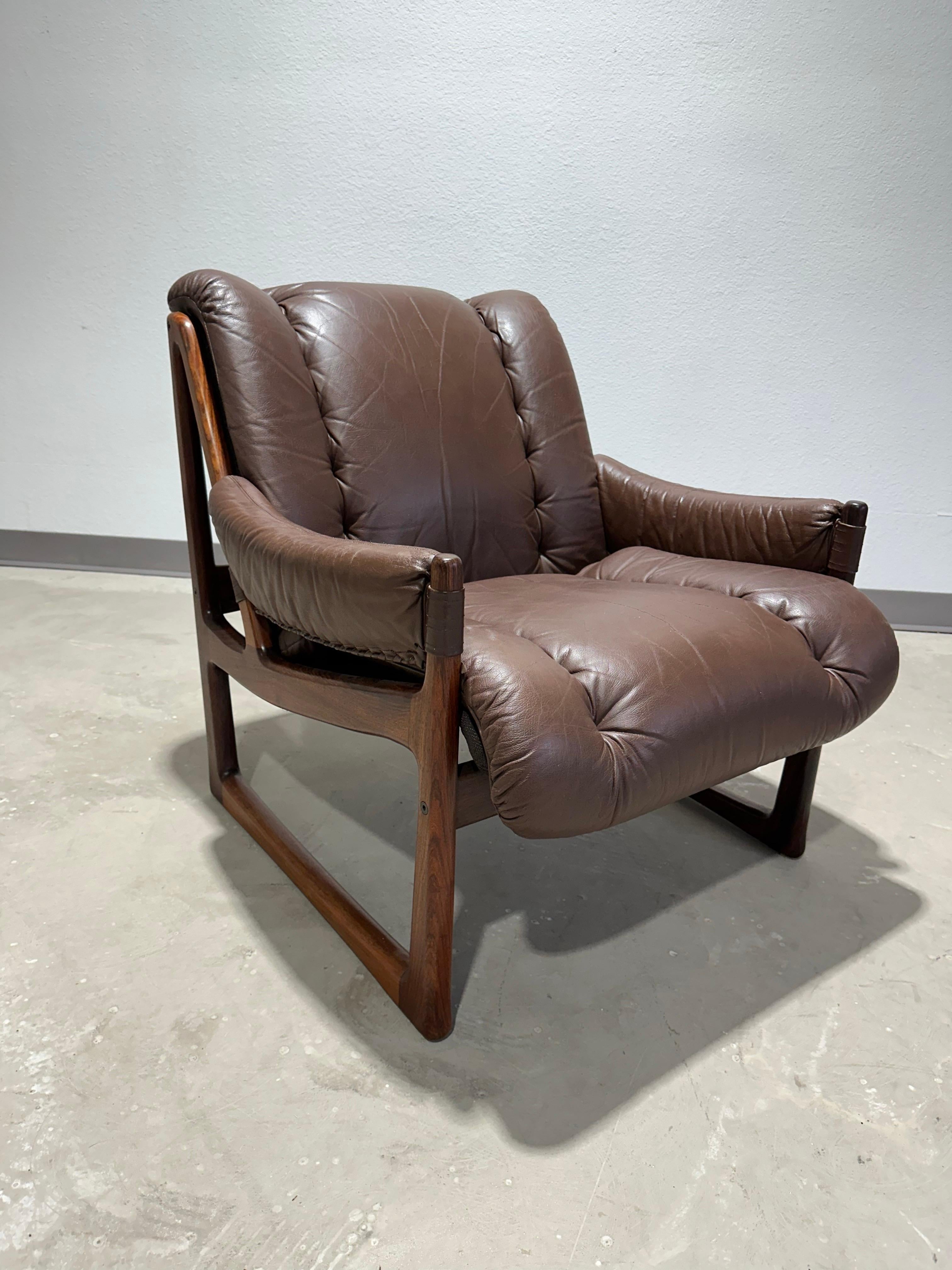 Norwegian Torbjørn Afdal for Nesjestranda Møbelfabrikk Rosewood Lounge Chair
