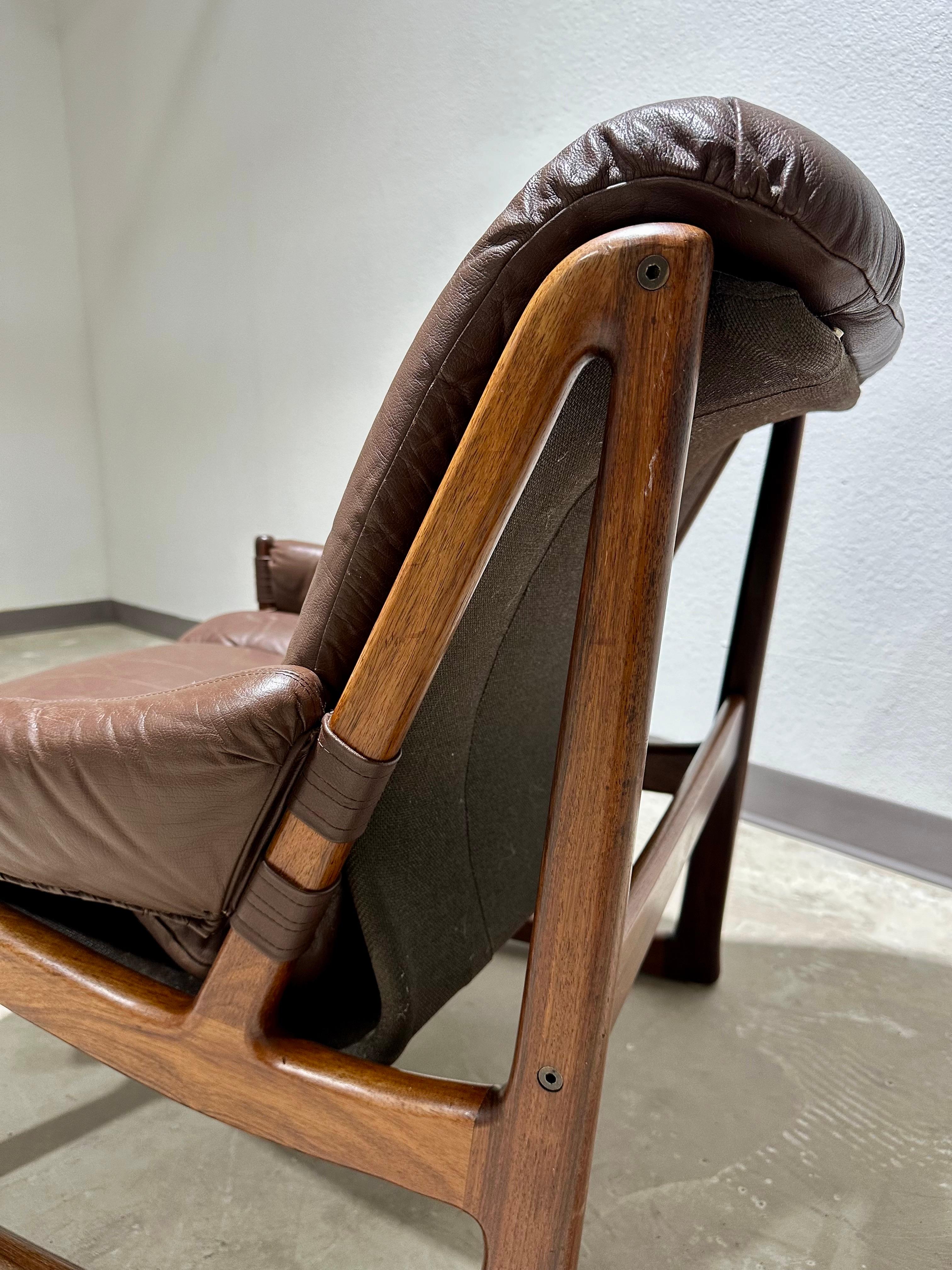 20th Century Torbjørn Afdal for Nesjestranda Møbelfabrikk Rosewood Lounge Chair