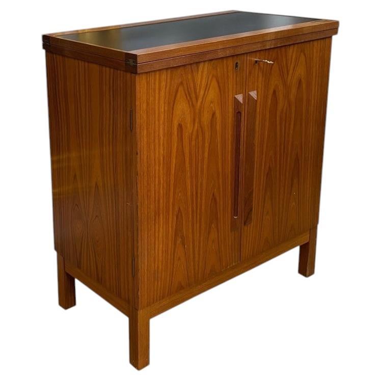 Torbjørn Afdal for Scandinavian Modern Teak Bar Cabinet, Norway, Circa 1960s For Sale