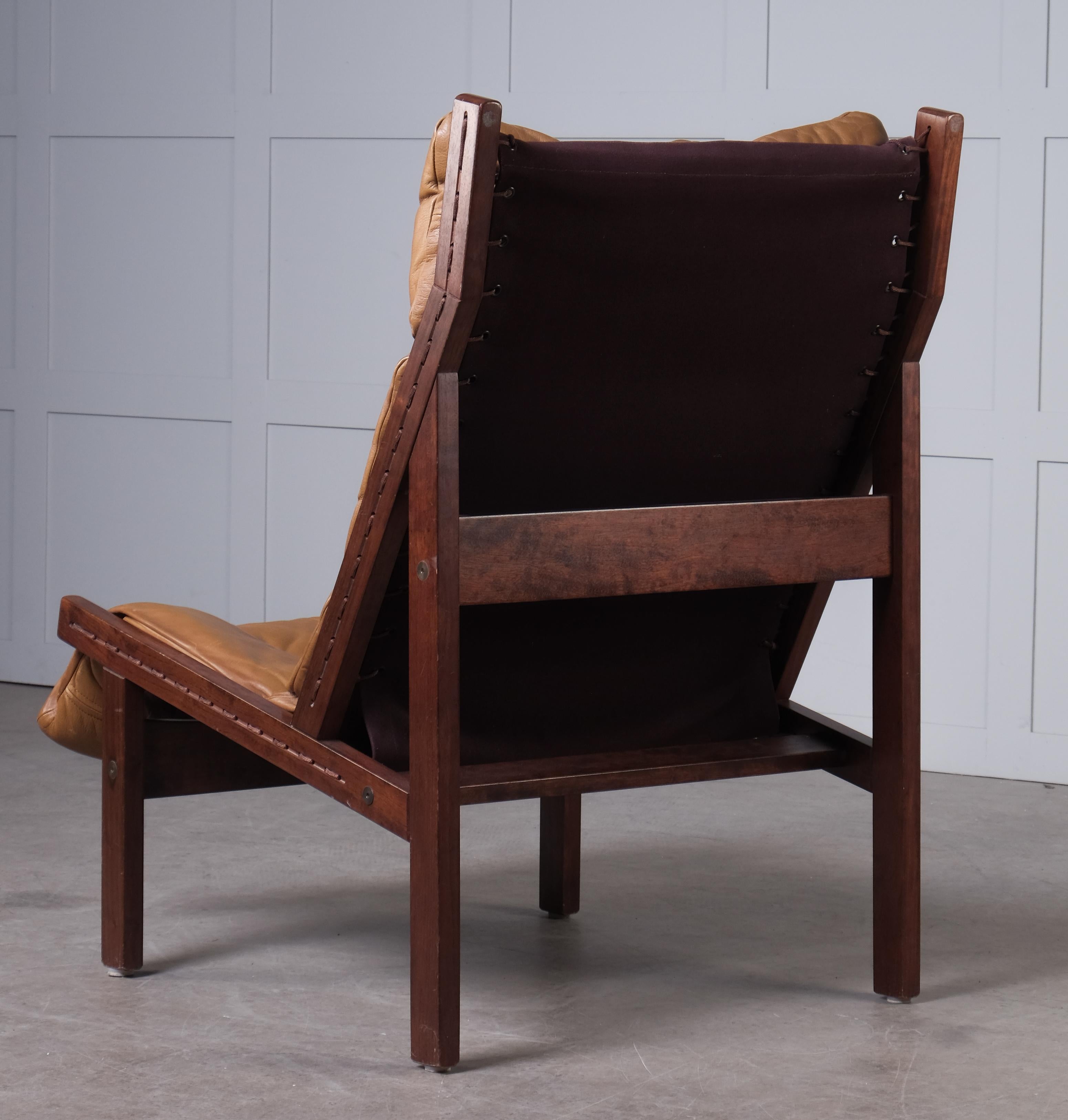 Torbjørn Afdal Hunter Easy Chair, 1970s In Good Condition In Stockholm, SE