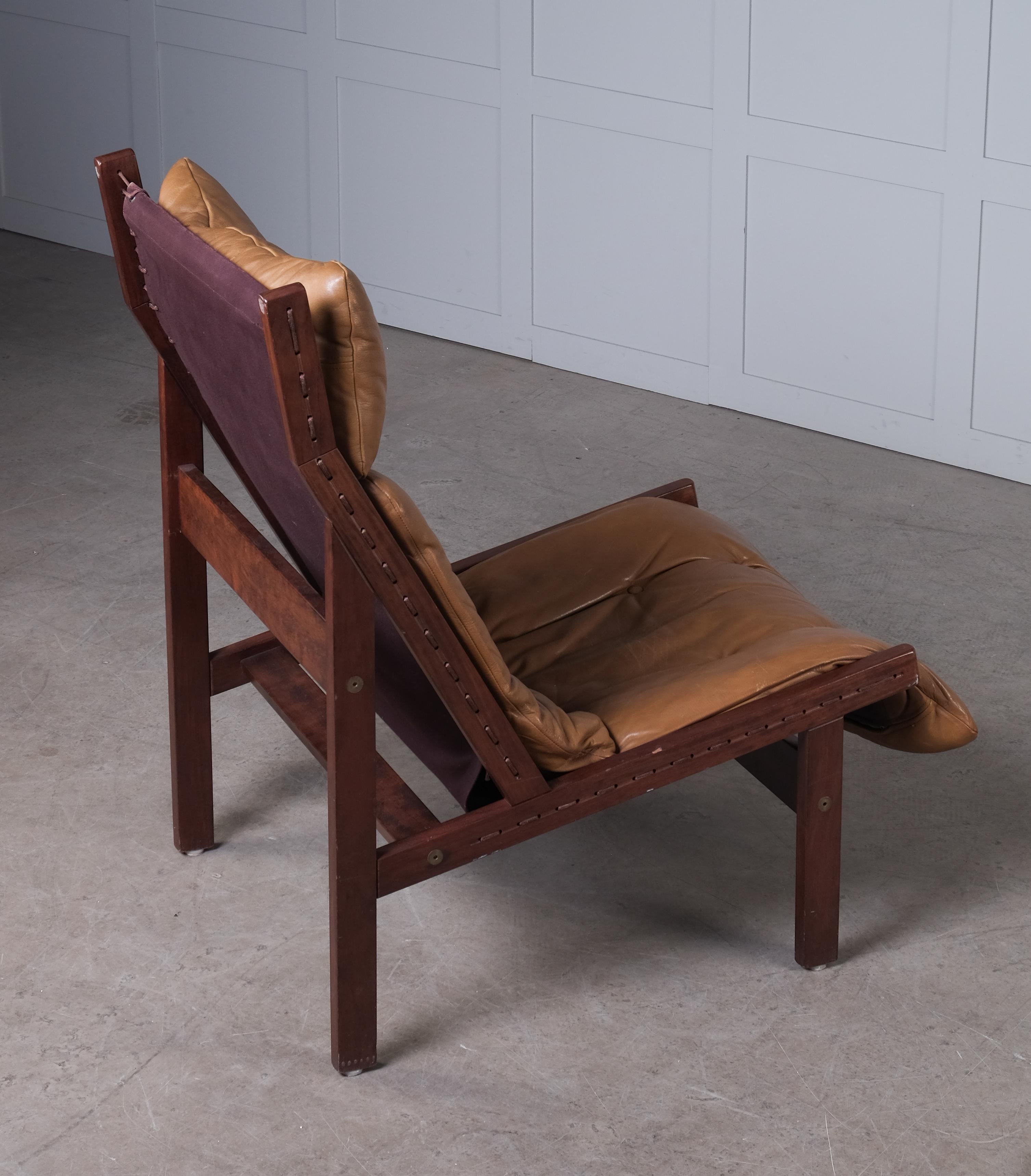 Leather Torbjørn Afdal Hunter Easy Chair, 1970s