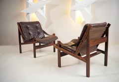 Torbjørn Afdal, Pair of Armchairs "Hunter", Bruksbo Norway, 1960