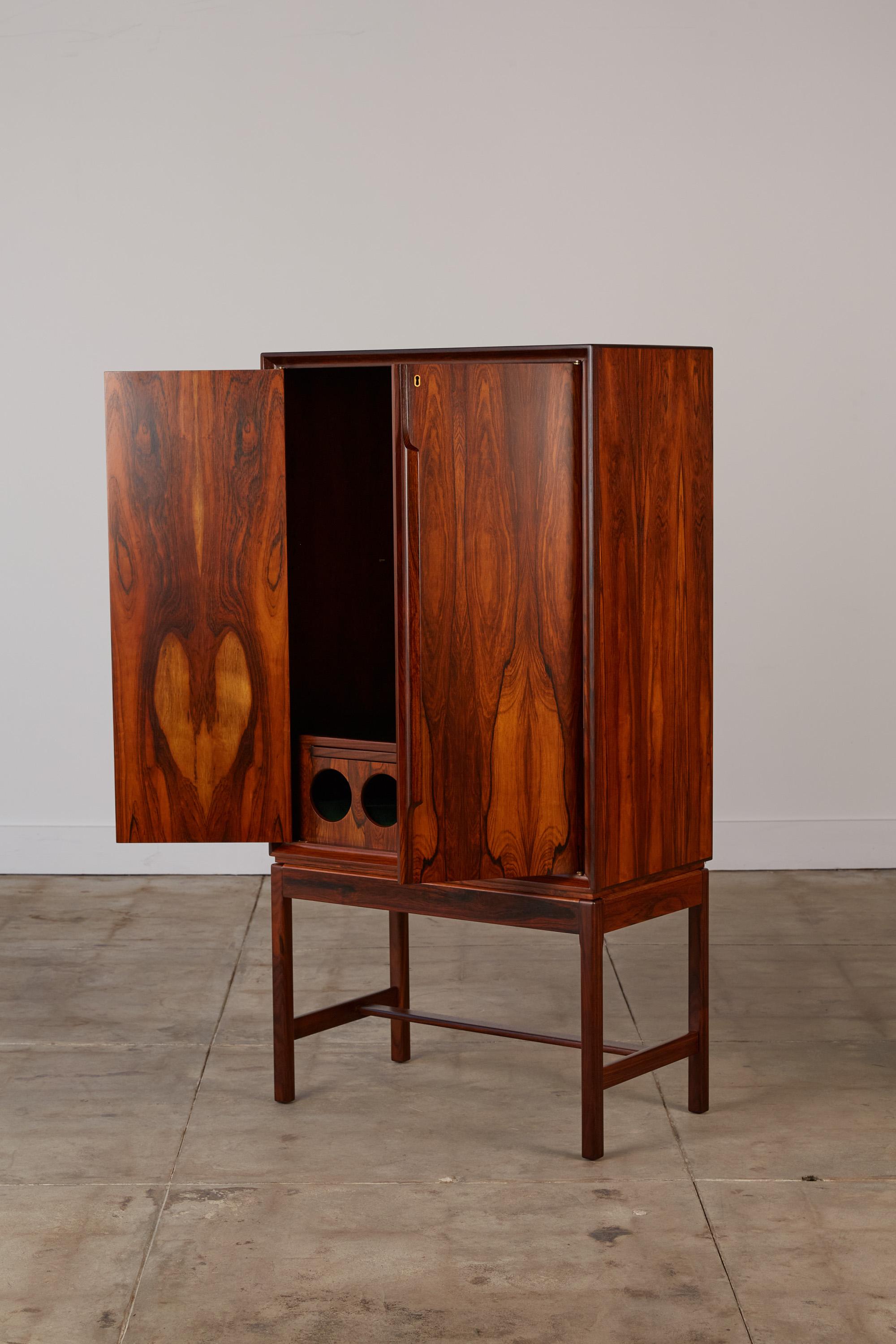 Torbjørn Afdal Rosewood Bar Cabinet In Excellent Condition In Los Angeles, CA