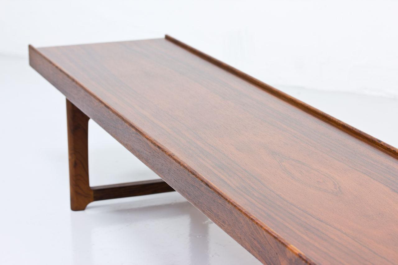 Torbjørn Afdal Rosewood “Krobo” Bench, Norway, 1960s 4