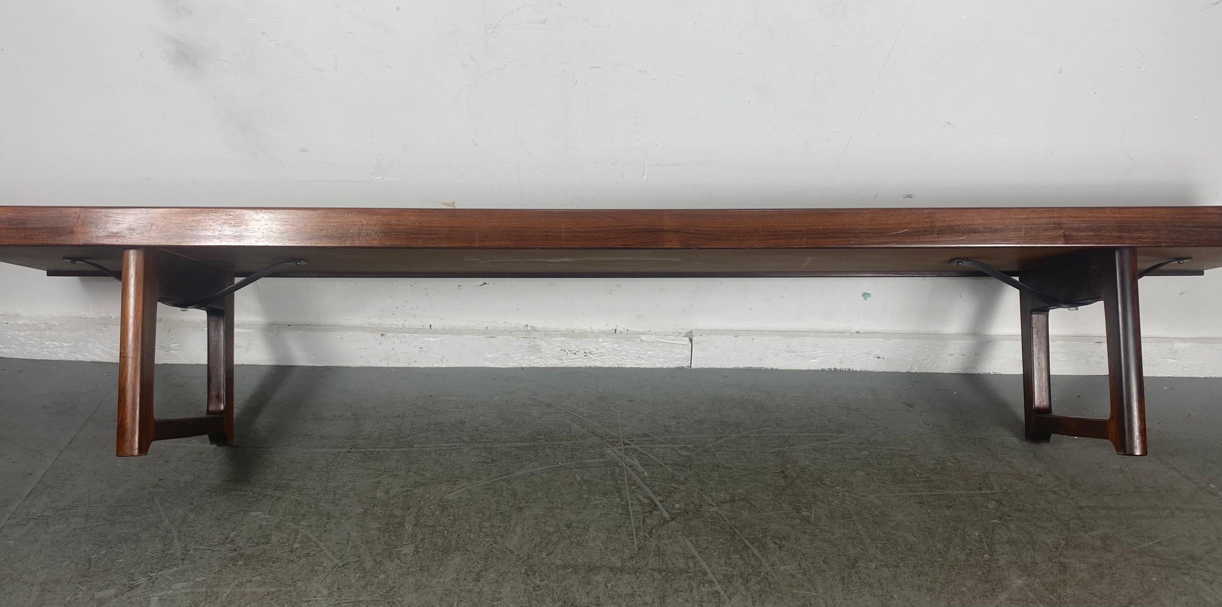 Torbjørn Afdal Rosewood “Krobo” Bench, Norway, 1960s For Sale 1