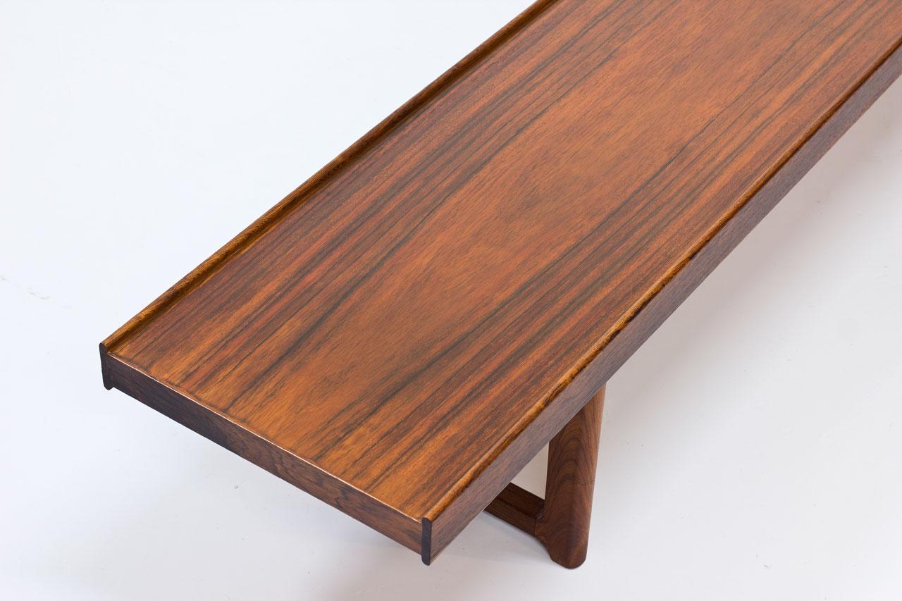 Torbjørn Afdal Rosewood “Krobo” Bench, Norway, 1960s 1