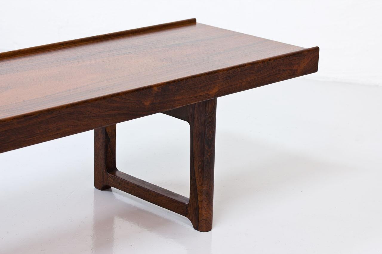Torbjørn Afdal Rosewood “Krobo” Bench, Norway, 1960s 3