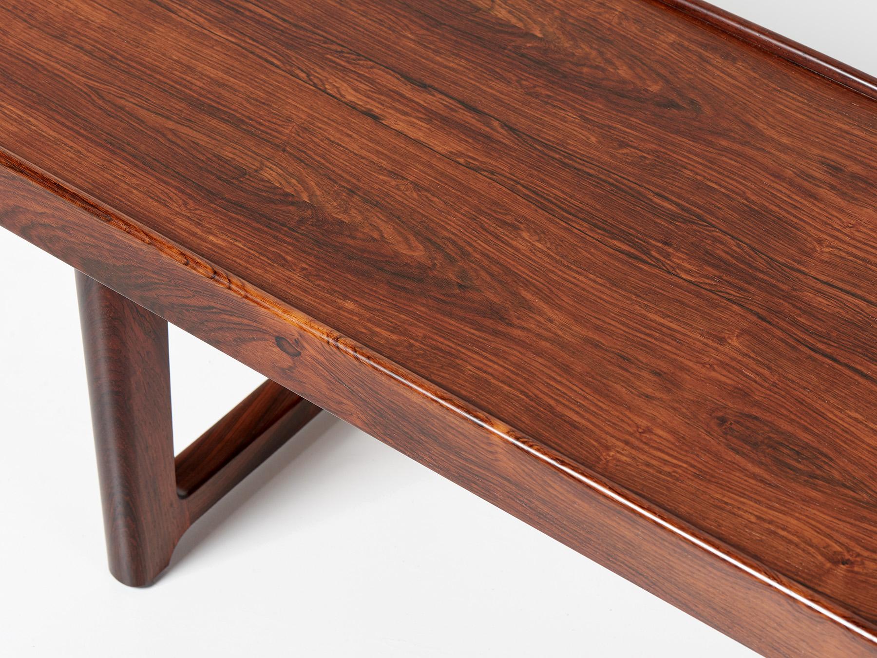 Bois de rose Table banc Krobo en palissandre de Torbjørn Afdal c1960s en vente