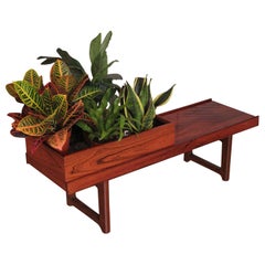 Torbjørn Afdal Rosewood Krobo Bench with Planter for Bruksbo