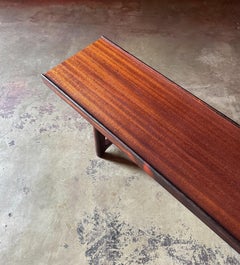Torbjørn Afdal Rosewood & Teak Bench for Bruksbo, Norway, 1960s