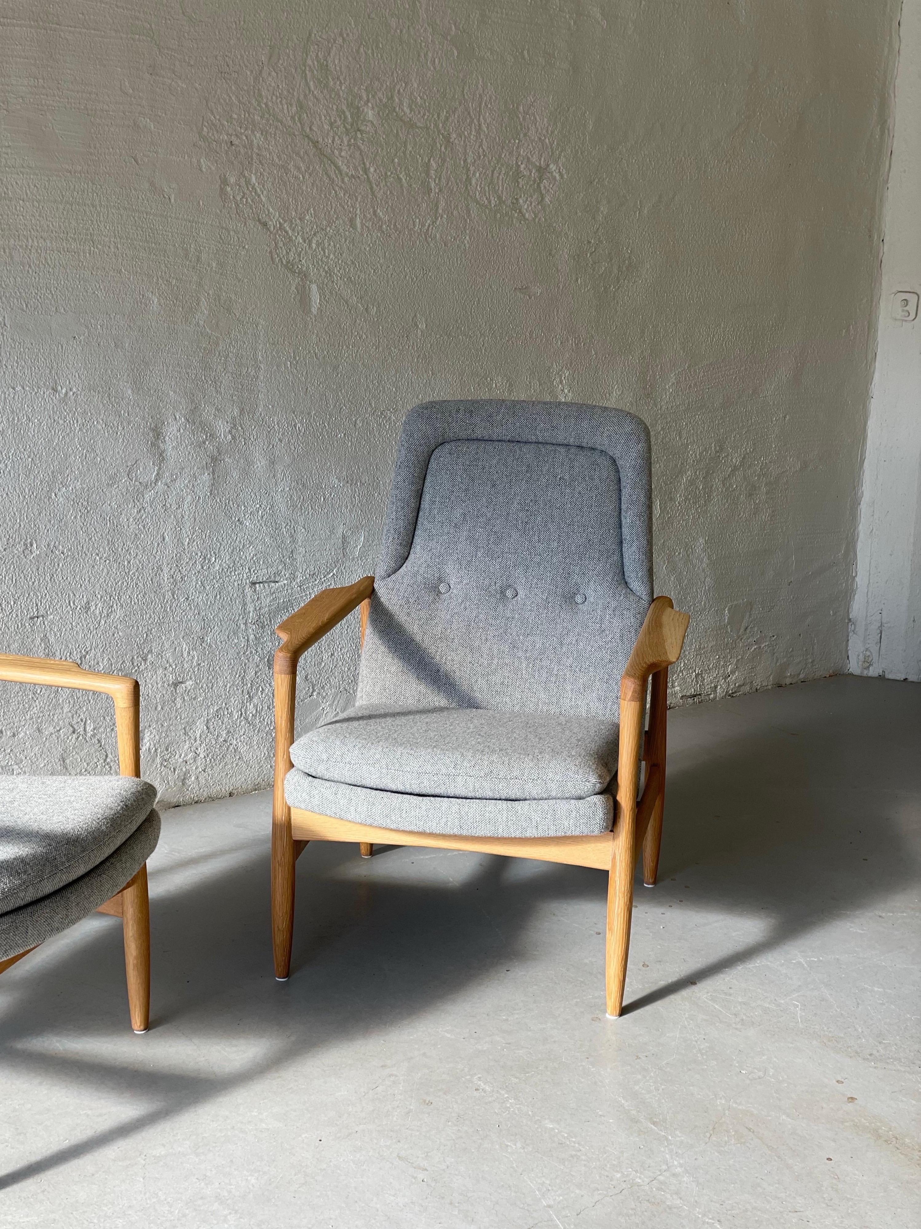 Norwegische Midcentury - Modern Stühle, Torbjørn Afdal, 1957 (Moderne der Mitte des Jahrhunderts) im Angebot