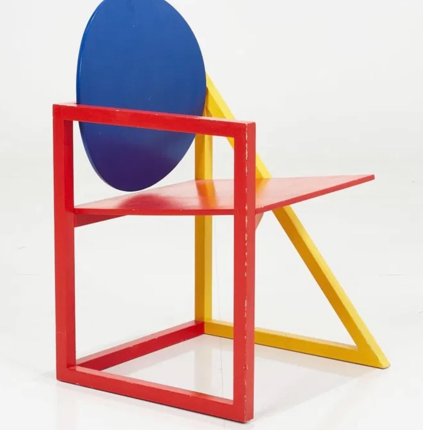 Torbon Skov für Fritz Hansen, Vio Sessel, Rot, Gelb & Blau, Dänemark, 1984. (Skandinavische Moderne) im Angebot