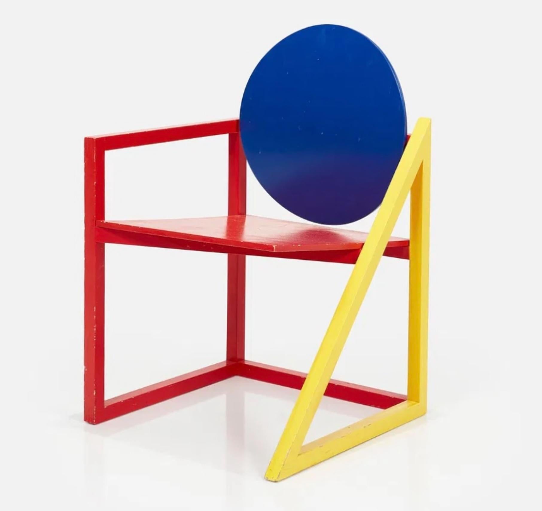 Torbon Skov für Fritz Hansen, Vio Sessel, Rot, Gelb & Blau, Dänemark, 1984. im Zustand „Gut“ im Angebot in Brooklyn, NY