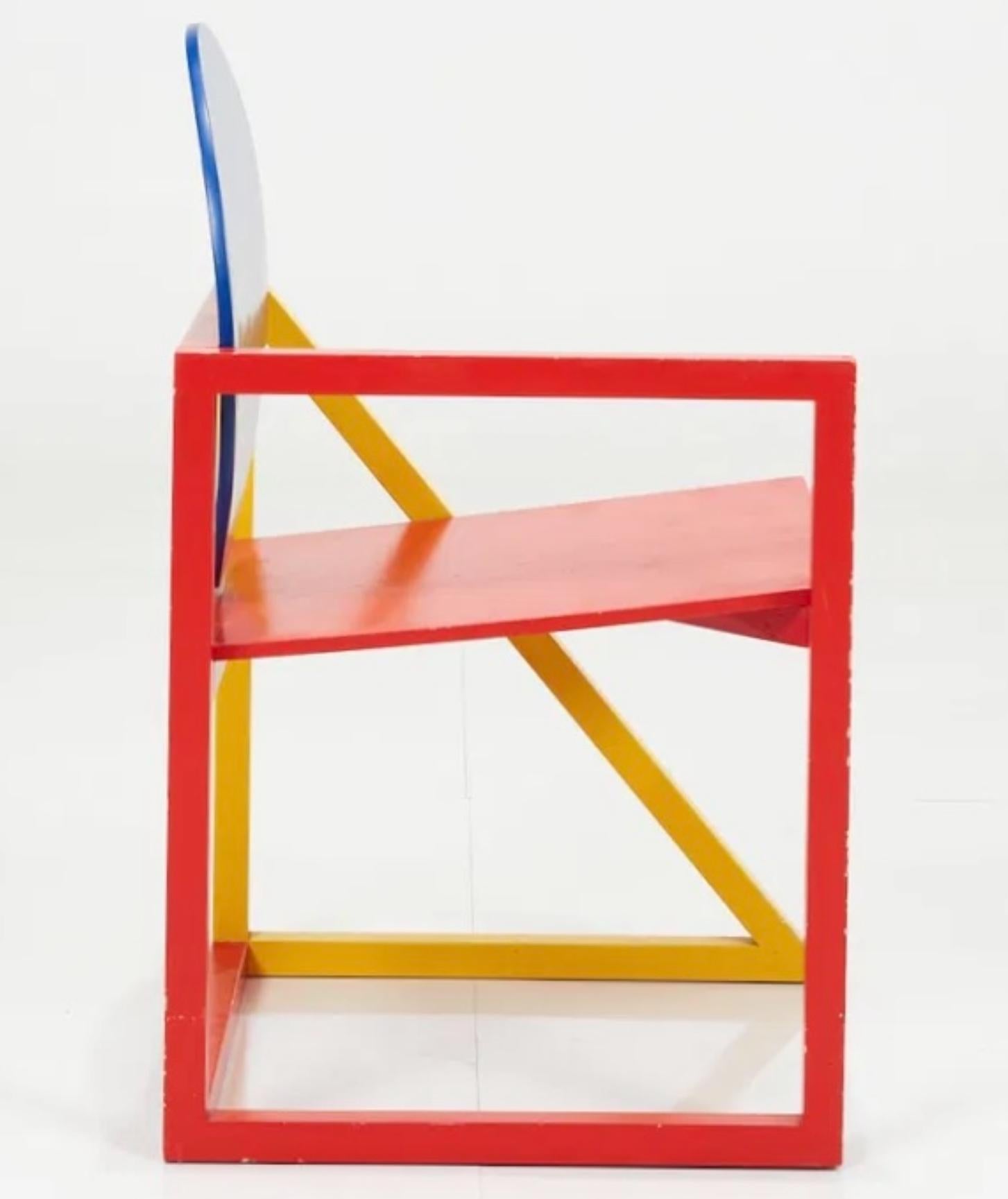 Torbon Skov für Fritz Hansen, Vio Sessel, Rot, Gelb & Blau, Dänemark, 1984. im Angebot 2